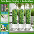 Minkeytal 2-3 Herb Saver for Refrigerator - Herb Keeper & Cilantro Container for Fridge | Vegetable Preservation