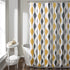 Lush Decor Mid Century Geo Shower Curtain, 72" x 72", Gold & Gray