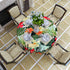 Tropical Hawaiian Palm Tree Tablecloth, 50x50 Inch Wipeable Waterproof Hibiscus Flowers for Aloha/Luau Theme Party