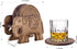 Divit Coasters Wooden for Drinks, Eco-Friendly, Absorbent Handcrafted Coasters with Antique Look (Elephant)