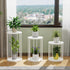 Room,Bedroom(White,18In) Plant Stand Indoor,small plant stool,Flower Pot Corner stand holder,Mid Century Heavy Duty