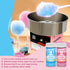 Under the Sun Products Package -8.5oz Pack 2 Cotton Candy Floss Sugar of ct-(Pink Vanilla, Blue Raspberry Each Flavor