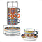 vancasso 8 Oz Stackable Espresso Cups with Saucers and Metal Stand Set