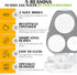 3 CraftyCrocodile Egg Slicer for Hard Boiled Eggs - Slice Modes Egg Cutter, Heavy Duty, Stainless Steel Dicer - Kitchen