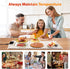 4 6 5 Settings, Countertop, Warming Mat for Food, Graphene & Aluminum Foil Full Surface Heating Electric Warming Tray