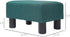 HOMCOM Ottoman Foot Rest, Small Foot Stool with Linen Fabric Upholstery and Plastic Legs, Cube Ottoman for Living Room