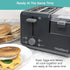 West Bend 78500 Breakfast Station, Black, 2-Slice Toaster with Egg Cooker/Poacher & Warming Tray