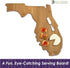 Totally Bamboo Florida State Shaped Serving & Cutting Board