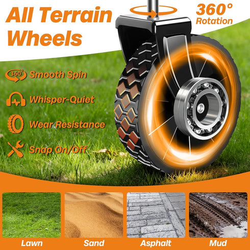 Exovyn 360lbs Collapsible Wagon Cart Foldable, Portable Folding Wagon with Wheels, Foldable Wagon Carts Utility