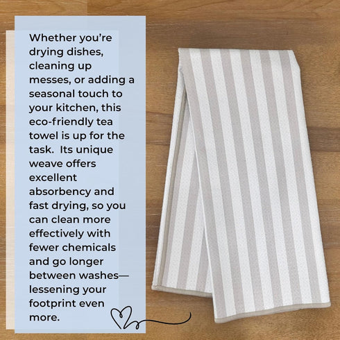 18"x30" (2, HALL & PERRY Kitchen Tea Towel, Ultra Soft, Quick Dry Microfiber Dish Cloths - Premium Quality Waffle Towel