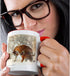 3dRose mug_214340_5 "Siberian Tiger and Cub" Two Tone Mug, Red, 11 oz