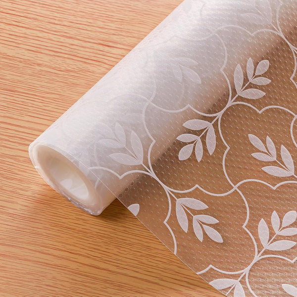 Cooyes Shelf Liner Drawer Liners, Non Adhesive Cabinet Liner, EVA Waterproof Non-Slip Refrigerator Liners for Kitchen,
