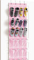 Simple Houseware 24 Pockets - Crystal Clear Over The Door Hanging Shoe