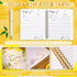 Recipe Book to Write in Your Own Recipes 7.5 x 9 Inch Lemon Recipe Notebook Blank Recipe Journal Book with 100 Pages Gift for Mom Dad Wife