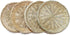 BB HOME, ZHONGER BHO Hand Weave Bamboo Paper Plate Holder, 10in Set of 4 for Picnic & Daily Dining