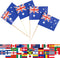 JBCD Australia Toothpick Flag, Australian Mini Small Cupcake Topper Flags, 100pcs