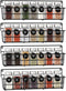 Spice Rack Organizer Wall Mount, Hanging Spice Pantry Storage Shelf Organization, 4 Pack Space Saving Seasoning