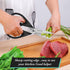 iBayam 1-Pack Kitchen Scissors, All Purpose Kitchen Shears 8.5" with Sheath, Black Kitchen Accessories