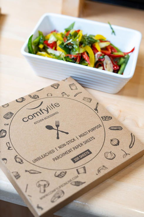 Comfylife 300Pcs Patty Paper - 6x6in No Curl, No Tear, No Burn Baking Paper for Baking or Lining