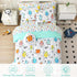 Sets 8 Set Set Mooreeke Full Size Comforter for Boys Kids, Pieces Bed in a Bag White Robot Bedding Comforter Sheet