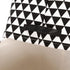 Sea Team Foldable Large Square Black and White Geometric Storage Bins, 100% Natural Linen & Cotton, Set of 4