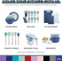 Set, Set, COOK WITH COLOR Silicone Cooking Utensils, Kitchen Utensil Easy to Clean Silicone Kitchen Utensils, Cooking