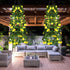 AirSun Artificial Morning Glory Flower Vines, 2pcs 15Feet Silk Garland for Home Garden Decor