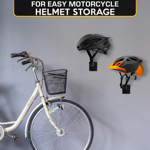 BURIUS 9 Pcs Helmet Holder Wall Mount - Sturdy Metal Cowboy Hat Holder for Convenient Storage