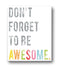 Children's Wall Art Print, Don't Forget to Be Awesome, 11x14, Kid's Room Decor