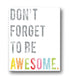 Children's Wall Art Print, Don't Forget to Be Awesome, 11x14, Kid's Room Decor