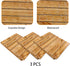 PHOGARY 3PCS Wood Grain Tablecover, Rectangular Tablecloth for Rustic Wedding Baby Shower Decoration