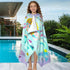 8Years 100% VOOVA & MOVAS Mermaid Hooded Beach Towel for Teens & Big Kids Up, Soft Absorbent Cotton Thick Towel Wrap