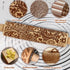 Embossed Rolling Pin for Baking, Cookie Embossing Rolling Pins with Flower Pattern, Wooden Engraved Dough Roller