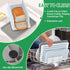 CAWIU Bread Slicer for Homemade Bread, Foldable Bread Cutter with Crumb Tray, Adjustable Width Bread Slicing Guide