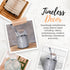 Autumn Alley Rustic Galvanized Toothbrush Holders for Bathrooms, Farmhouse Bathroom Accessories, Grey