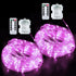 JMEXSUSS 2 Pack Pink String Lights Battery Operated Rope Lights Outdoor, 33ft