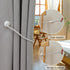 Magnetic Curtain Tiebacks 2 Pack, Outdoor Rope Tie Backs for Decorative Window Treatment, White