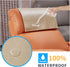 Non-Slip Recliner Headrest Protector Covers, Washable Faux Leather for Recliner Chair, Couch, Sofa, Office Chair (Beige)