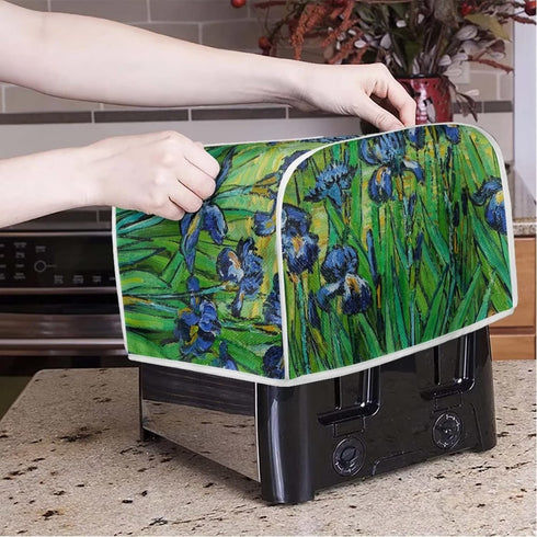 DISNIMO Irises Van Gogh Polyester Toaster Cover, 2 Slice, Kitchen Small Appliance Dust & Fingerprint Protection