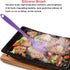 Silicone Spatulas Set - Heat Resistant Spoonula, Non-Stick Scrapers, One Piece Design Baking Mixing Tool (Purple)