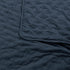 Set 3 90x90 inches ROARINGWILD Navy Blue Queen Size Quilt Bedding with Pillow Shams, Lightweight Soft Bedspread