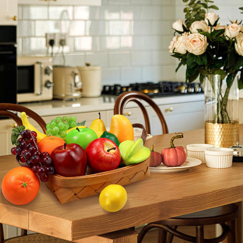 13 Pcs Artificial Fruits, Fake Fruits Decoration Home Realistic Faux Fruits for Centerpieces Simulation Fruit Party