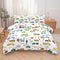 Peopleareok Construction Comforter Set Twin (68x86 Inch), 2 Pieces Construction Excavator Tractor