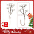 Crafare 36 Pack 7 Inch Artificial Berry Stems White Holly Berry Picks for Christmas Tree Decoration Wreath Crafts