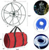 3 Dazzle Bright Christmas Lights Storage Bags, Metal Reels to Store Holiday Christmas String Lights, Red Tear Proof