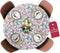 Covers For The Home Deluxe Elastic Edged Vinyl Fitted Table Cover, Butterfly Pattern, Large Round