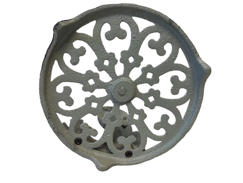 De Leon Collections Seafoam Green Cast Iron Sea Horse Paper Towel Holder