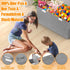 25"x13"x16", Rocamdo Large Toy Storage Box with Lid Divider, Sturdy Collapsible Toys Organizer Chest Kids Storage Bins