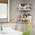 3-Pack Countertop Set, MAXIFFE Shower Caddy Organizer, Corner Shower Caddy Organizer Shelves Storage Rack Accessories