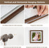 12x12 3x3 4x4 5x5 6x6 8x8 12''x12'' Axeman Floating Picture Frame - Solid Oak Wood Square Picture Frame, Double
